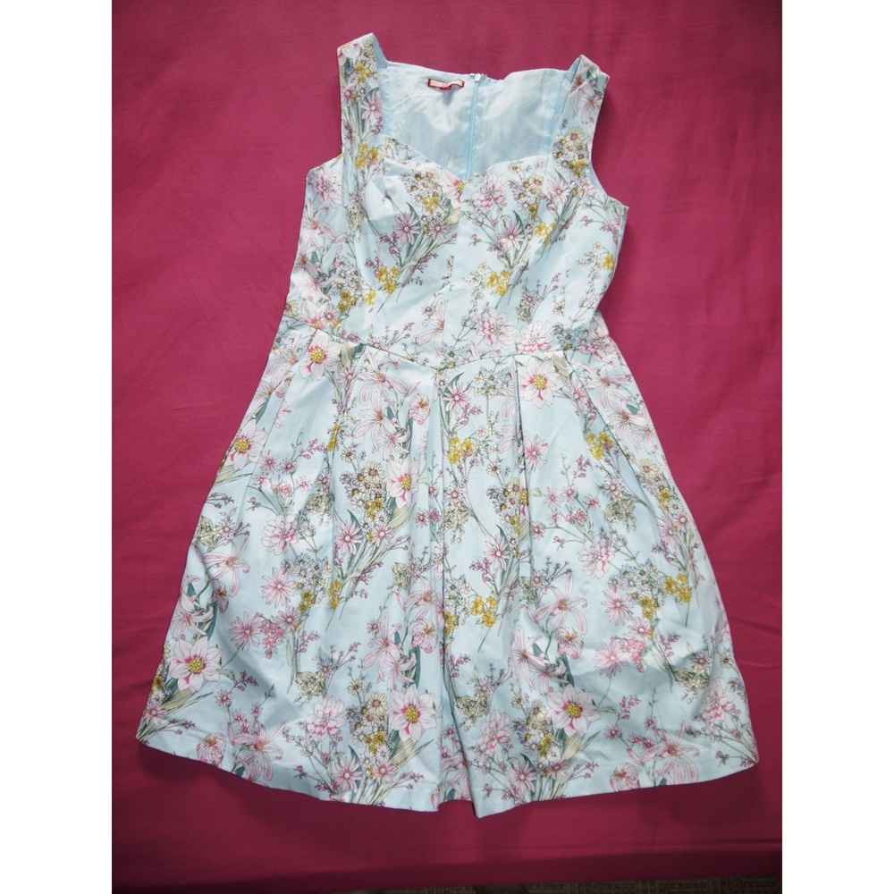 Dress Women's Blue EUC Floral Print